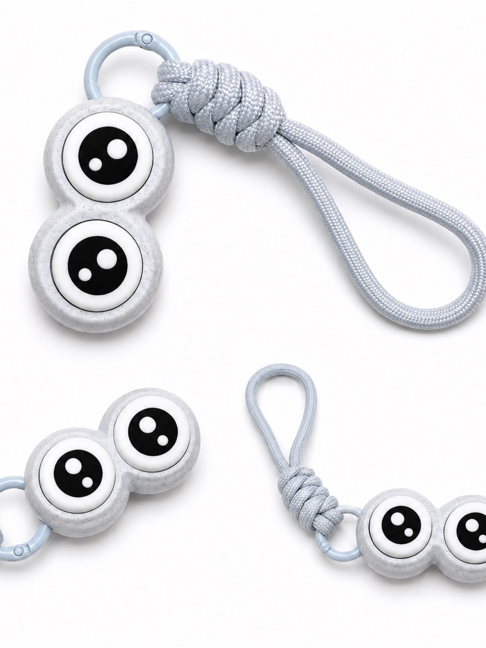 Eye Clicker Fidget Keychain | Cute Bag Charm | ADHD Desk Toy | Wide Eyes